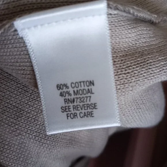 Dana Buchman Grey Damask Open Cardigan Sweater Kimono sz M  NWT  /B8 - Picture 8 of 10